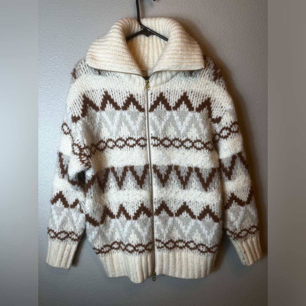 Varley Womens Brooke Fairisle Knit Jacket Size XS - Picture 5 of 9